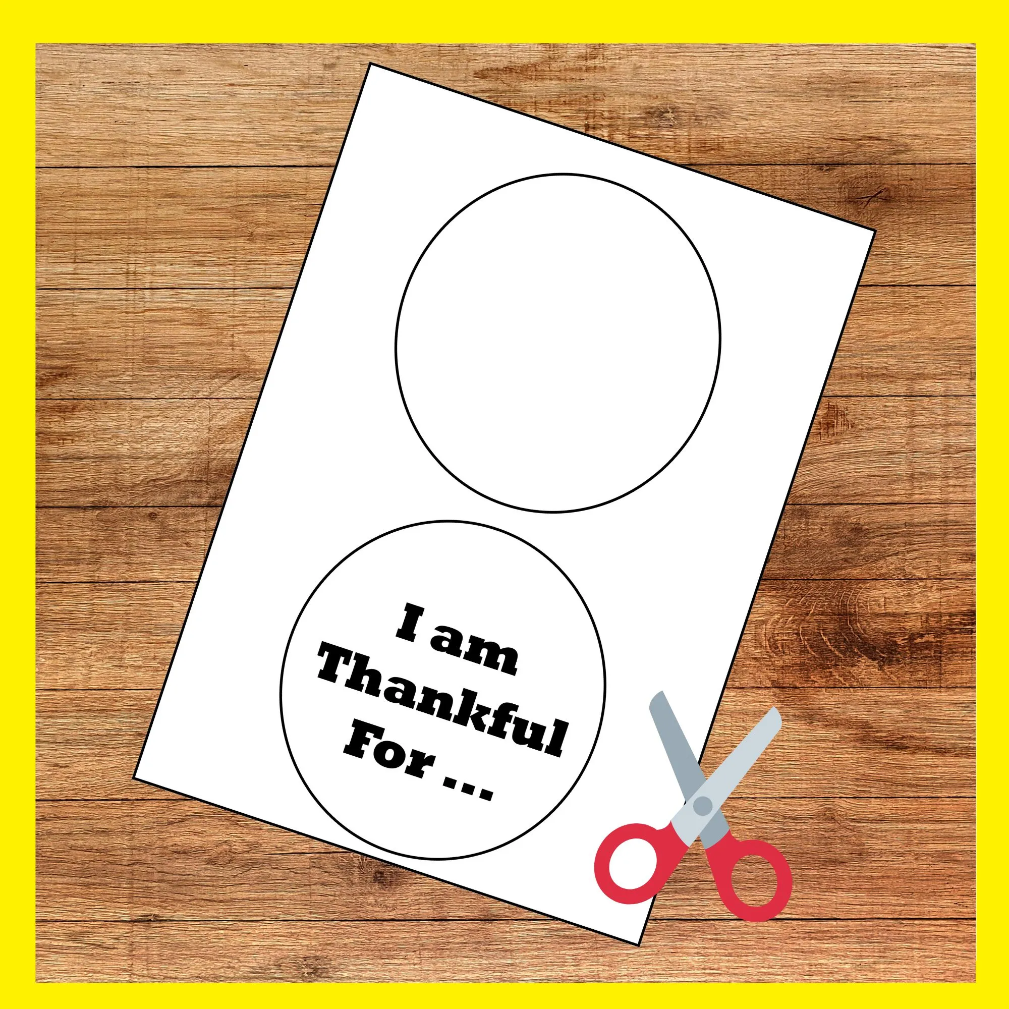 Thankful Turkey Craft | Fun Thanksgiving Activity for Kids | Printable Craft Project