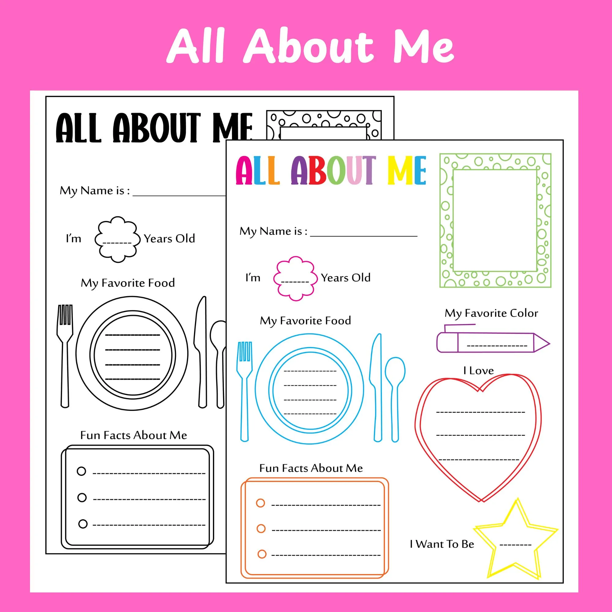 All About Me Poster