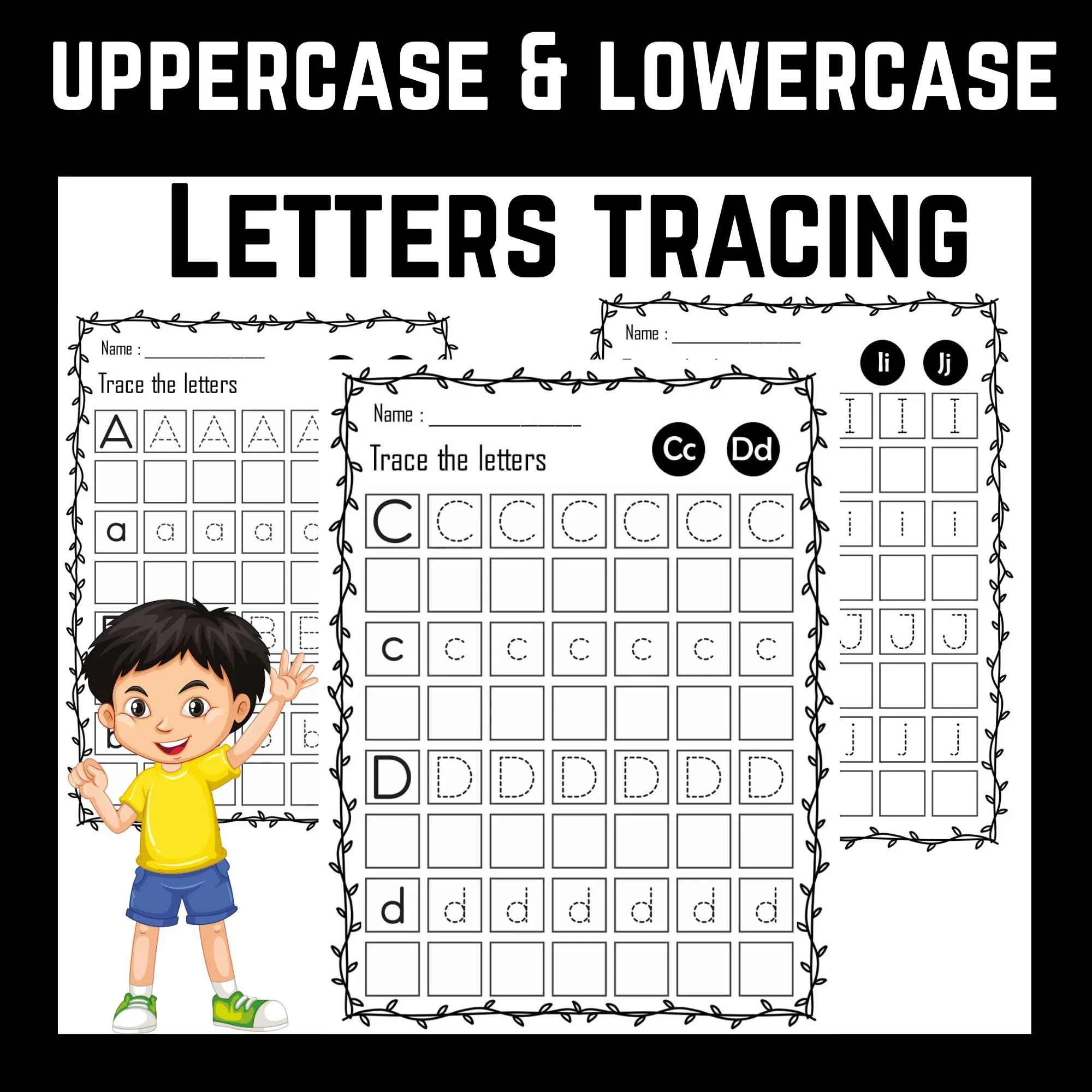 Free Alphabet Tracing Pages for Preschool | Printable Handwriting Practice Sheets